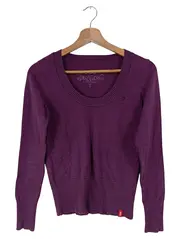 Vorschaubild 1 von Damen Pullover Gr. 36/S Lila Basic Langarm Rundhals Casual