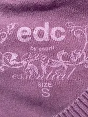 Vorschaubild 3 von Damen Pullover Gr. 36/S Lila Basic Langarm Rundhals Casual