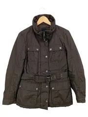 Vorschaubild 1 von Damen Outdoorjacke Gr. 36 Braun Praktisch Gürtel Reißverschluss