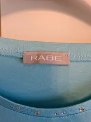Vorschaubild 3 von Damen T-Shirt Gr. 48 Türkis Feminin Kurzarm
