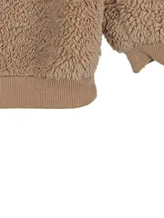 Vorschaubild 8 von Kinder Pullover Teddy Beige Gr. 86 Kuschelpullover
