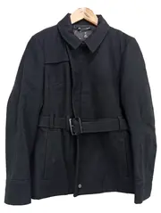 Vorschaubild 1 von Wollmantel Damen Gr. 38/M Schwarz Klassisch Elegant