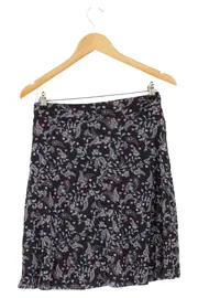 Vorschaubild 2 von Damen Faltenrock Gr. 36 S Schwarz Floral Paisley Midirock