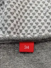 Vorschaubild 3 von Damen Freizeitkleid Gr. 34/XS Grau Casual Strukturmuster