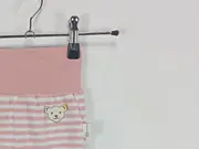 Vorschaubild 2 von Baby Body Mädchen Rosa Weiß Gestreift Teddy Gr. 74
