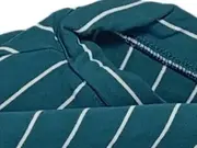 Vorschaubild 6 von Damen T-Shirt Gr. 46/3XL Petrol Gestreift Casual Viskose