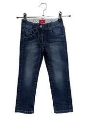 Vorschaubild 1 von Kinder Jeans Slim Fit Gr. 98 Blau Casual Herz Stickerei