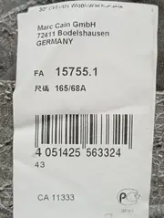 Vorschaubild 6 von Damen Jeansrock Gr. 38;M Grau Casual Baumwolle Minirock