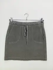 Vorschaubild 5 von Damen Jeansrock Gr. 38;M Grau Casual Baumwolle Minirock
