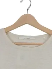 Vorschaubild 2 von Damen Pullover Kurzarm Oversize Melange Beige Gr. L