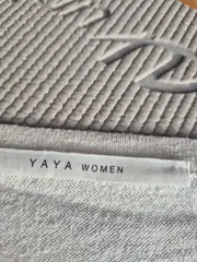 Vorschaubild 3 von Damen Pullover Kurzarm Oversize Melange Beige Gr. L