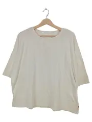 Vorschaubild 1 von Damen Pullover Kurzarm Oversize Melange Beige Gr. L