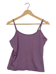 Vorschaubild 1 von Damen Trägertop Top Gr. L Lila Basic Spaghetti