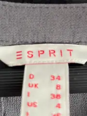 Vorschaubild 4 von Damen Bluse Gr. 34/XS Grau Pailletten V-Ausschnitt Langarm