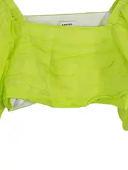 Vorschaubild 3 von Damen T-Shirt Gr. 1 Grün Cropped Puffärmel Modisch