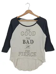 Vorschaubild 1 von Damen Langarmshirt The Good Bad Fierce Weiß Gr. 36;S Casual