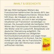 Vorschaubild 3 von Langenscheidt 1000 Wörter Französisch Wörterbuch Grundwortschatz Lernen