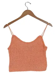 Vorschaubild 1 von Damen Häkeltop Gr. 38/M Orange Bohemian