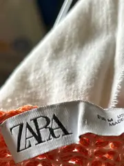 Vorschaubild 3 von Damen Häkeltop Gr. 38/M Orange Bohemian
