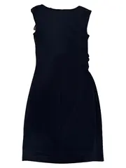 Vorschaubild 2 von Etuikleid Damen XS 34 Schwarz Business Elegant Midi Kleid
