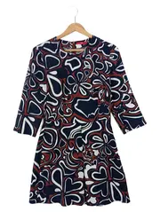 Vorschaubild 1 von Freizeitkleid Damen Gr. 36/S Mehrfarbig Florales Muster Polyester