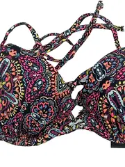 Vorschaubild 4 von Bikini Oberteil Damen Gr. 34A XS Mehrfarbig Paisley