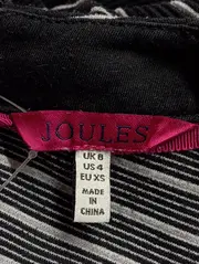 Vorschaubild 3 von Damen Etuikleid Gr. 34/XS Schwarz Gestreift Klassisch Elegant Business