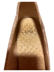 Vorschaubild 2 von onAIR Pumps Damen Gr. 39 Beige Floral Leder Blockabsatz 8cm