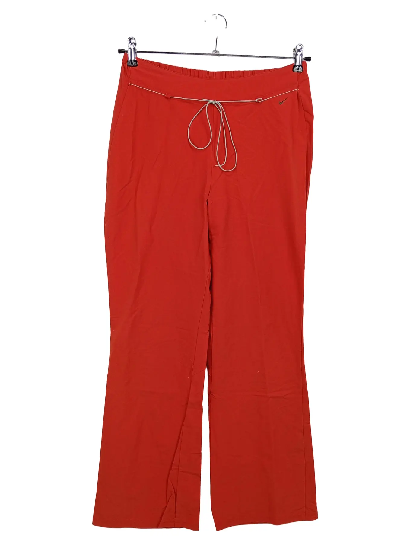 NIKE Damen Jogginghose Gr. 40/L Rot Sportlich Casual Nylon