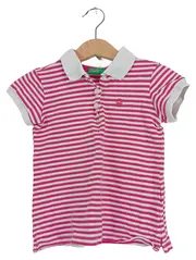 Vorschaubild 1 von Kinder Poloshirt Gr. 110 gestreift kurzarm