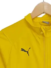 Vorschaubild 2 von Kinder Trainingsjacke Gr. 152 Gelb Sportlich Polyester Reißverschluss