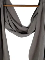 Vorschaubild 2 von Damen Schal Wolle Grau Rippstrick 190x31 cm British Heritage