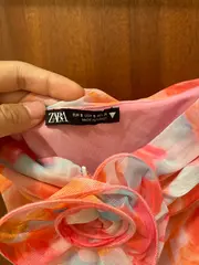 Vorschaubild 5 von Damen Abendkleid Blumenmuster Raffung Mehrfarbig Gr. 36/S