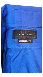 Vorschaubild 4 von Business Hemd Herren Klassisch Blau Langarm Gr. 52 XL