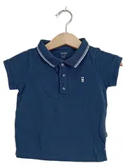 Vorschaubild 1 von Obaïbi Poloshirt Baby Jungen Gr. 74 Blau Kurzarm Baumwolle
