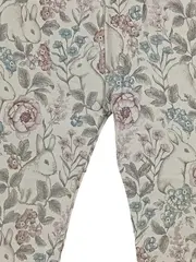 Vorschaubild 3 von Mädchen Leggings Hasen Blumenmuster Gr. 98 Beige