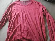 Vorschaubild 3 von Herren Langarmshirt Rot Gr. 56/3XL Baumwolle Logo Casual