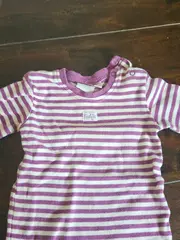 Vorschaubild 3 von Baby Langarmshirt gestreift Lila Gr. 74 Kinder Casual Baumwolle