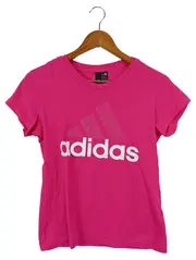 Vorschaubild 1 von Damen T-Shirt Rosa Gr. 34/S Sportlich Casual Logo-Print Baumwolle