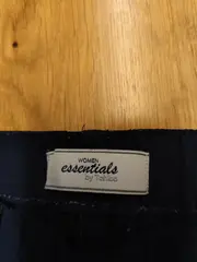 Vorschaubild 2 von Essentials Damen Stoffhose Gr. 38 Blau Elastikbund Casual