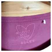 Vorschaubild 3 von Damen Langarmshirt Gr. 40 Lila Casual Basic Baumwolle Shirt