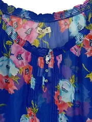 Vorschaubild 3 von Damen Bluse 38/M Blumenmuster Kurzarm Feminin