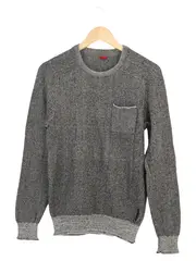 Vorschaubild 1 von Damen Pullover Gr. 38/M Grau Casual Strick Meliert