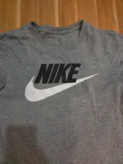Vorschaubild 3 von Herren T-Shirt Gr. S Grau Logo Swoosh Sportlich Baumwolle