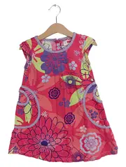 Vorschaubild 1 von Mädchen Sommerkleid Blumenmuster Rüschen Mehrfarbig Gr. 98