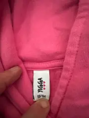 Vorschaubild 3 von Hoodie Kleid Pink Pferdeprint Gr. 158 Kapuzenpullover