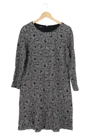 Vorschaubild 1 von TAIFUN Damen Freizeitkleid Gr. 38/M Grau Grafisch Elegant Klassisch