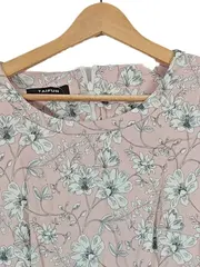 Vorschaubild 2 von TAIFUN Damen Freizeitkleid Gr. 38 M Rosa Blumenmuster Casual