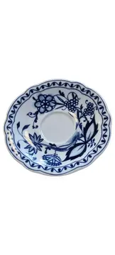 Vorschaubild 1 von Zwiebelmuster Untertasse Porzellan Blau Weiß 15 cm Spülmaschinenfest