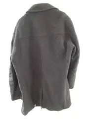 Vorschaubild 3 von Herren Wollmantel Schwarz Gr. 56 3XL Klassisch Business Jacke